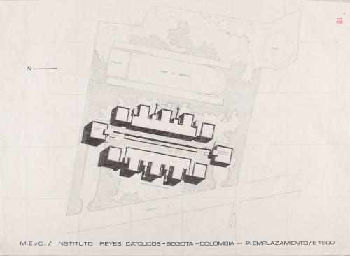 Instituto Reyes Católicos de Bogotá (Colombia).  Plano de emplazamiento