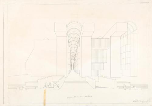 Edificio adminsitrativo del  Spanish Trade Center,  Londres. Perspectiva