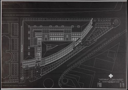 Campus de la Universidad de Castilla-La Mancha, Ciudad Real. Perspectiva de uno de los edificios docentes