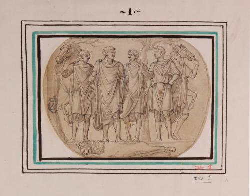 Copia de relieve romano del arco de Constantino