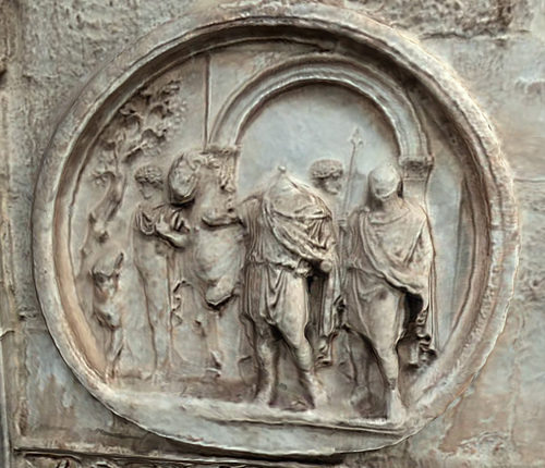 Estudio de relieve romano del arco de Constantino