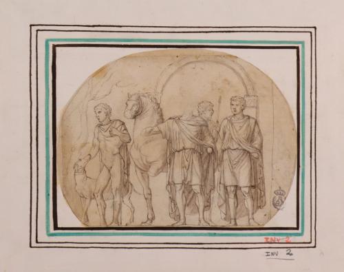Estudio de relieve romano del arco de Constantino