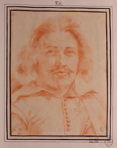 Estudio de retrato de caballero de frente