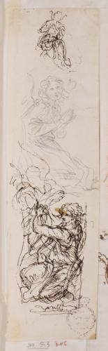 Tres estudios de ángeles de Bernini