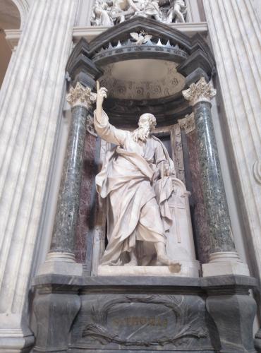 Estudio de la escultura  de Santo Tomás de San Juan de Letrán