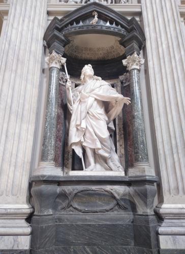 Estudio de la escultura de Santiago el Mayor de San Juan de Letrán