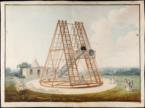 Observatorio Astronómico de Madrid. Espacio museológico para el Telescopio Herschel. Croquis y axonometrías