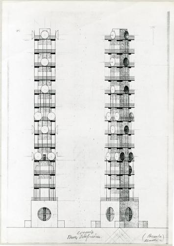 Propuesta de torre de enlace para la Compañía Telefónica en la periferia sur de Madrid