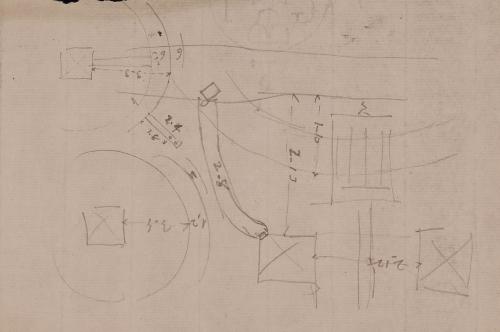 Boceto de maquinaria hidráulica