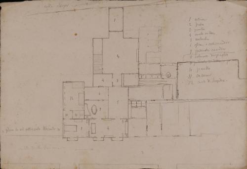 Planta del entresuelo de una vivienda en Alicante