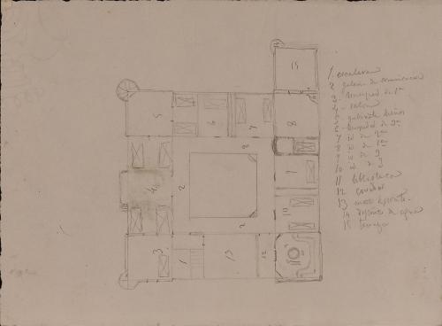 Plano superior de una vivienda