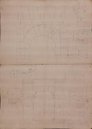 Alazado de los arcos del teatro de Marcelo en Roma