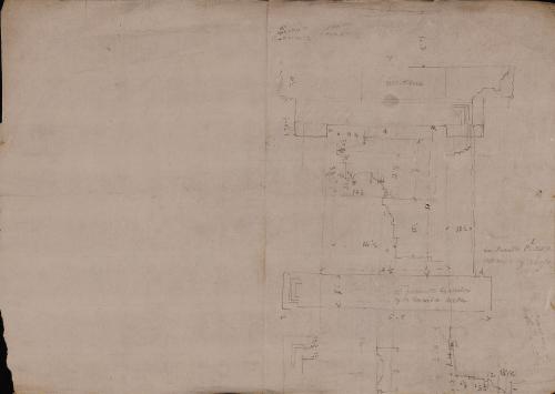 Sección del arquitrabe del llamado templo de Júpiter Estator [Cástor y Pólux]