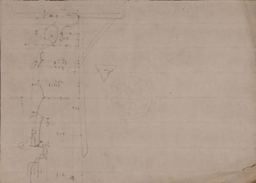 Sección del cornisamento del templo de Júpiter Estator [Cástor y Pólux]