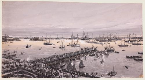 La escuadra francesa del norte fondeada en La Coruña
