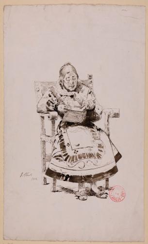 Mujer leyendo en un sillón