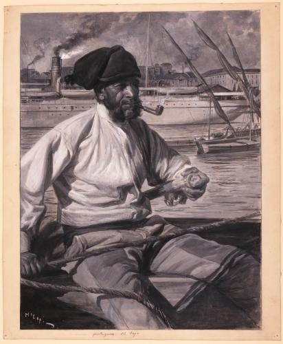 Barquero portugués del Tajo