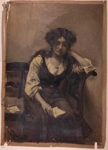 Mujer con una carta
