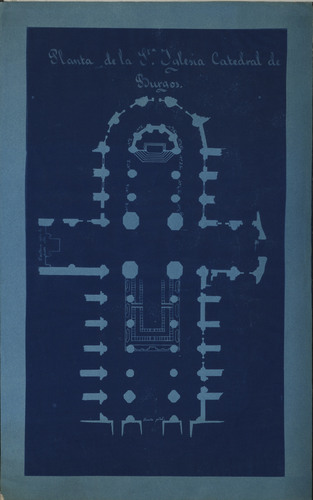 Planta Catedral de Burgos. Expediente vidrieras. 1881