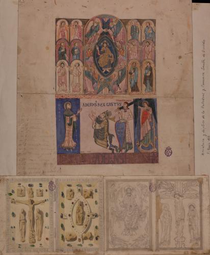 Miniatura y díptico de la catedral y cámara santa de Oviedo