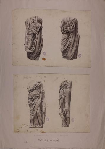 Esculturas romanas togadas de Mérida