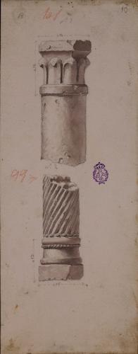 Fustes de columnas visigodas de Mérida