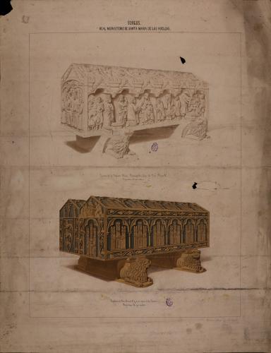 Sepulcros de la infanta doña Berenguela y de Alfonso VIII y Leonor de Plantagenet en el Real monasterio de las Huelgas (Burgos)