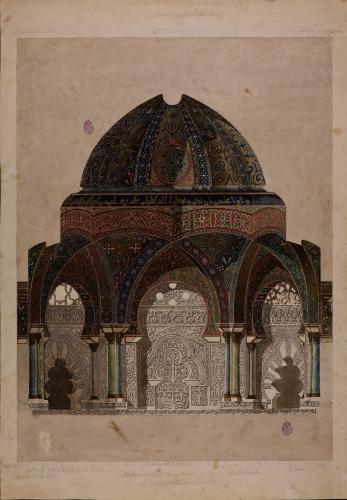 Sección de la cúpula del mihrab de la mezquita de Córdoba