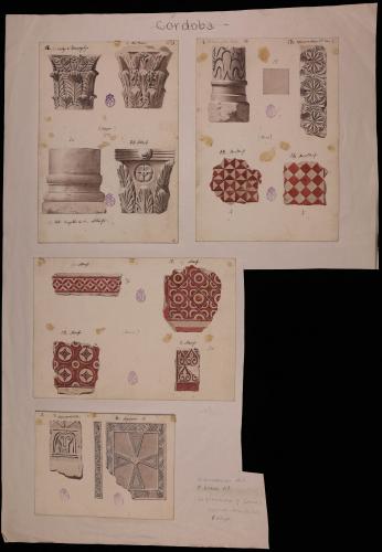 Capiteles, basas, fragmentos de estuco y placas decorativas visigodas procedentes de Atarfe (Granada) y la provincia de Jaén