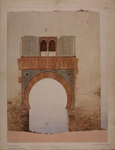 Alzado de la puerta del Vino de la Alhambra
