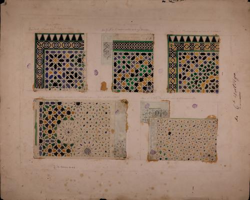 Alicatados del salón de Comares de la Alhambra