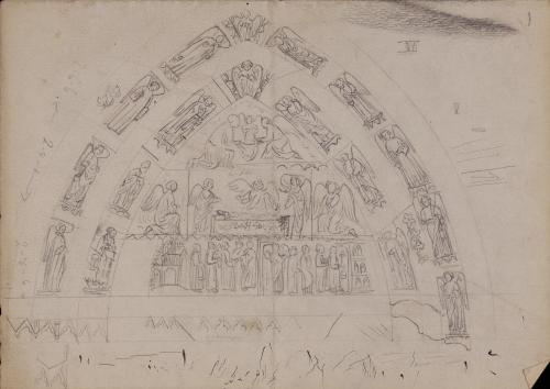Estudio del tímpano de la puerta de San Froilán de la catedral de León