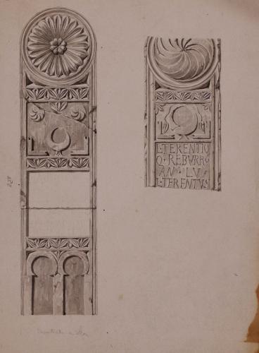 Dos estelas funerarias romanas de la ciudad de León