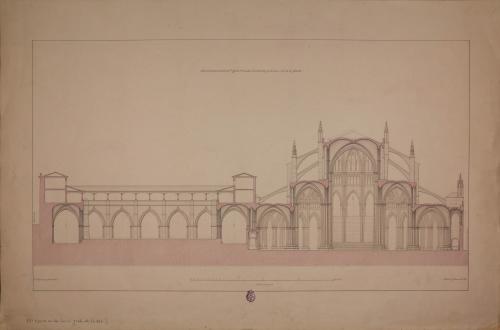 Sección transversal de la catedral de Toledo