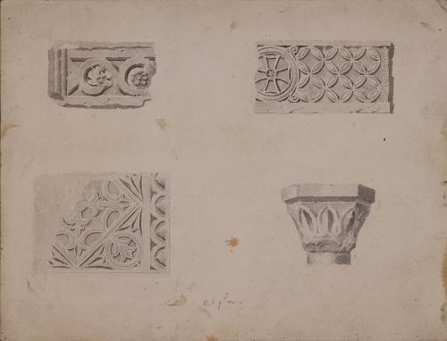 Fragmentos arquitectónicos y capitel visigodo de Toledo