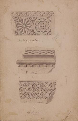 Fragmentos de friso visigodos del puente de Alcántara de Toledo