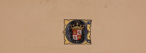 Letra A inicial para el texto del monasterio San Juan de los Reyes (Toledo)