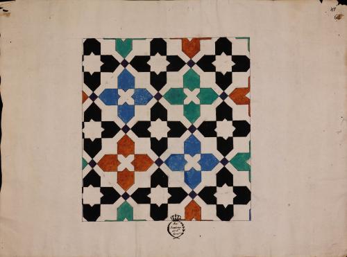 Papel alicatado del mirador de Lindajara en el palacio de la Alhambra