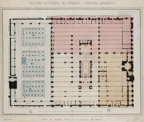 Planta de la mezquita-catedral de Córdoba
