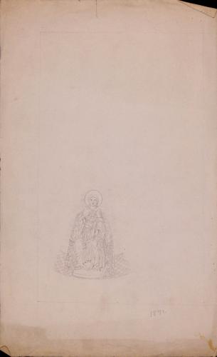 Virgen sentada con el Niño en su regazo