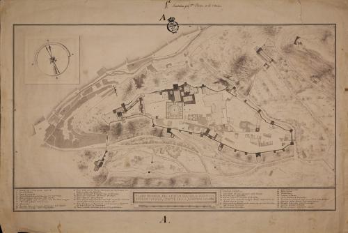 Plano general de la fortaleza Alhambra y sus contornos