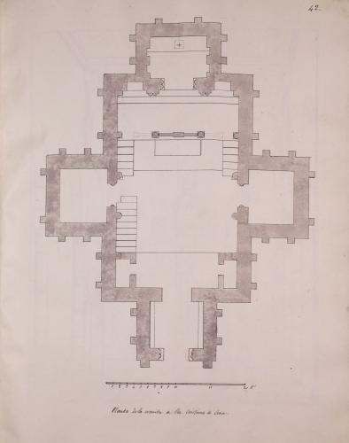 Planta de la ermita de Santa Cristina de Lena