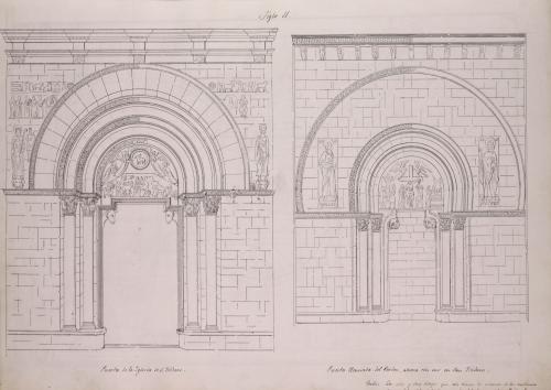 Puerta principal y puerta del Perdón de la basílica de San Isidoro de León