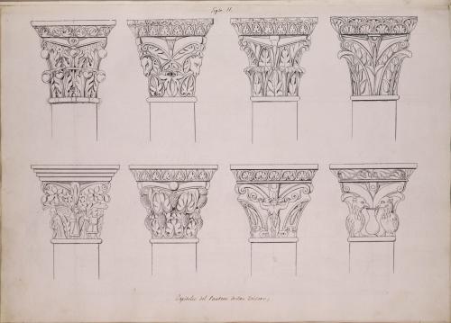 Capiteles románicos del panteón de reyes de San Isidoro de León