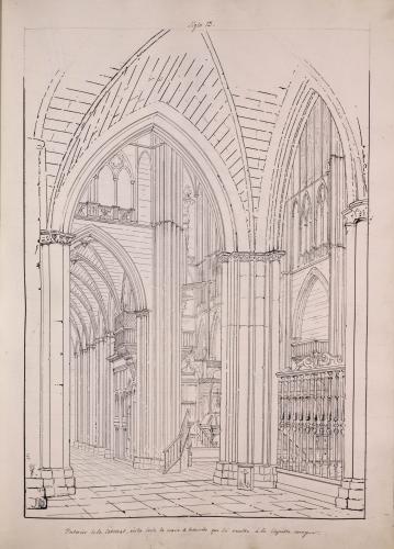 Vista del interior de la catedral de León