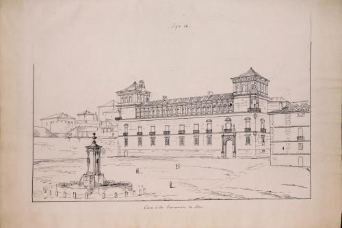Vista del palacio de los Guzmanes en León