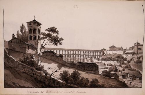 Vista del Acueducto desde la iglesia de San Justo y Pastor