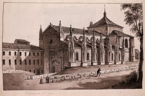 Vista del convento de Santa Cruz la Real  de Segovia