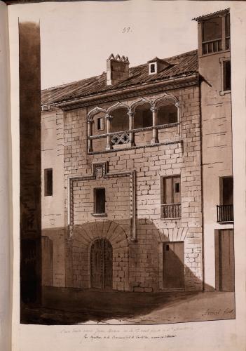 Vista de la llamada casa de Juan Bravo en Segovia