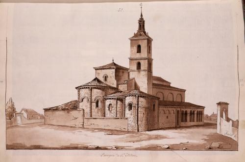 Vista de la iglesia de San Millán (Segvia)